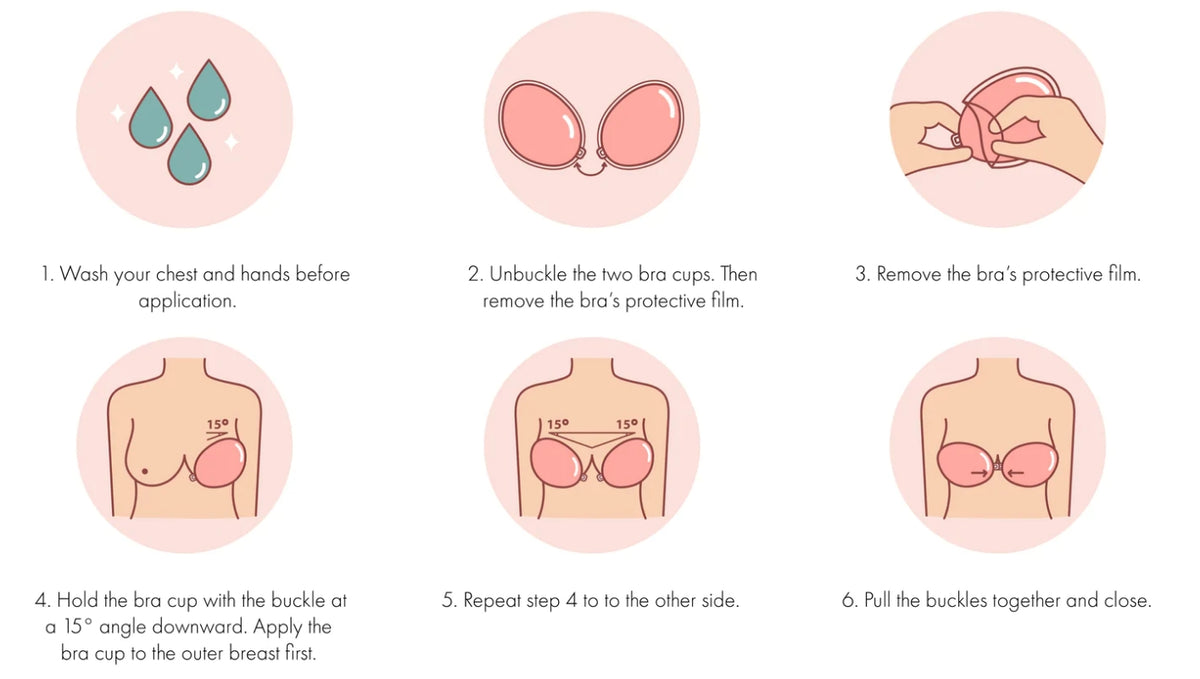 Circle Circle Dot Dot Reusable Silicone Adhesive Bra