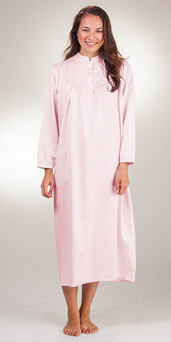 Kayanna Brushed Back Satin Nightgown