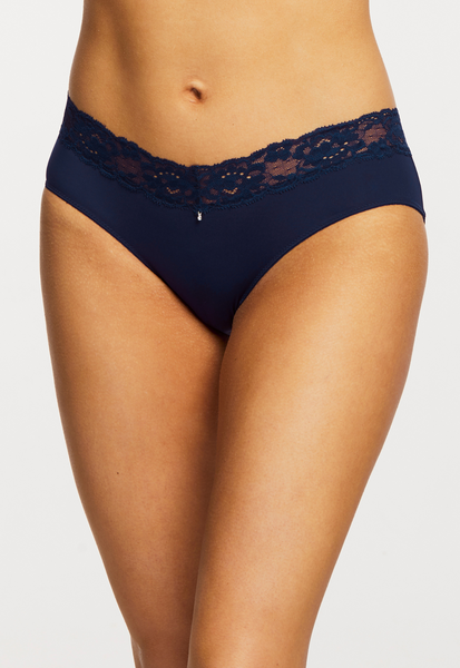 Montelle Microfiber and Lace Hipster-Gemstone