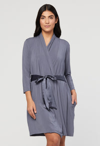 Fleur't Iconic Robe-French Grey