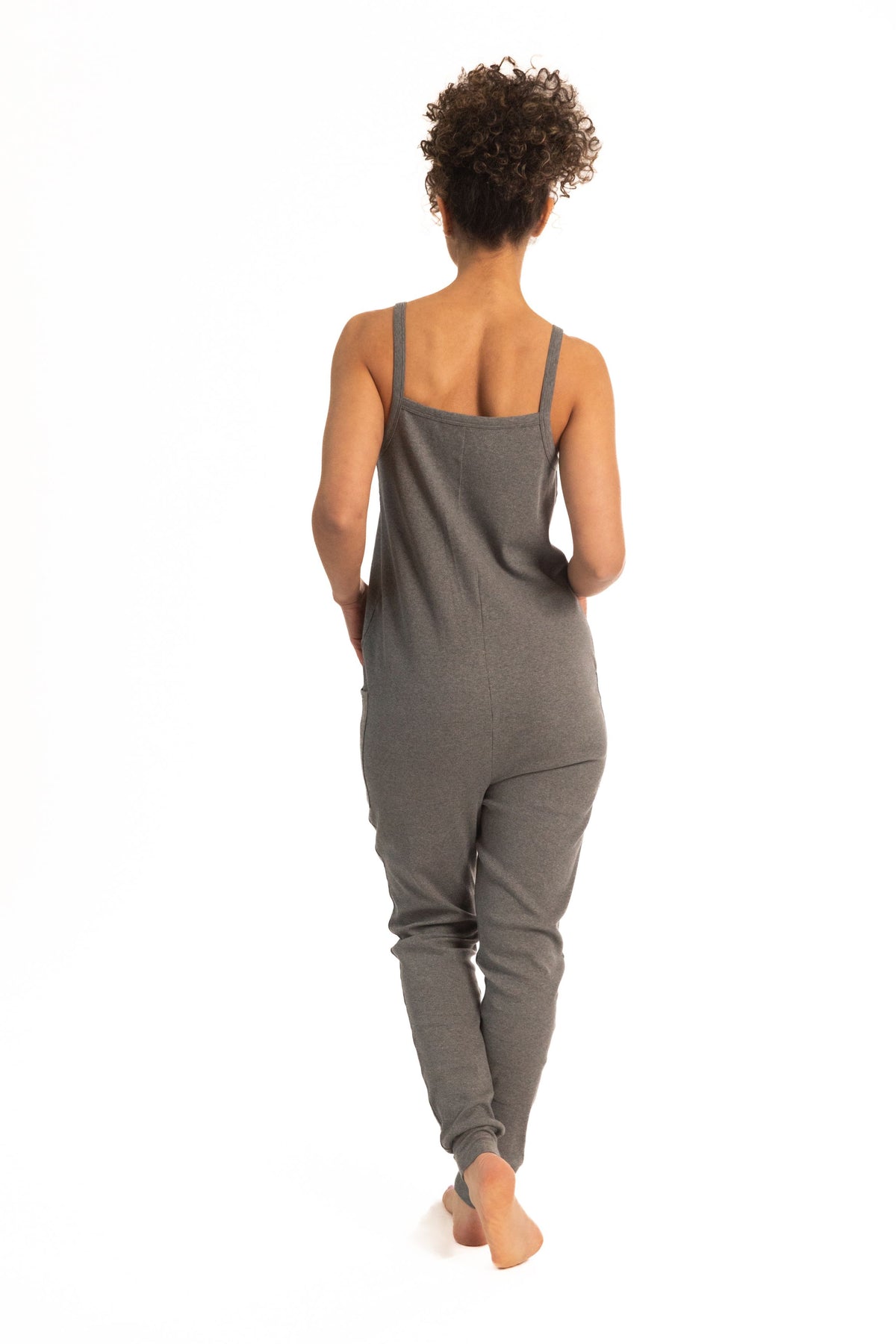 Paper Label Nicola Playsuit-Melange Grey