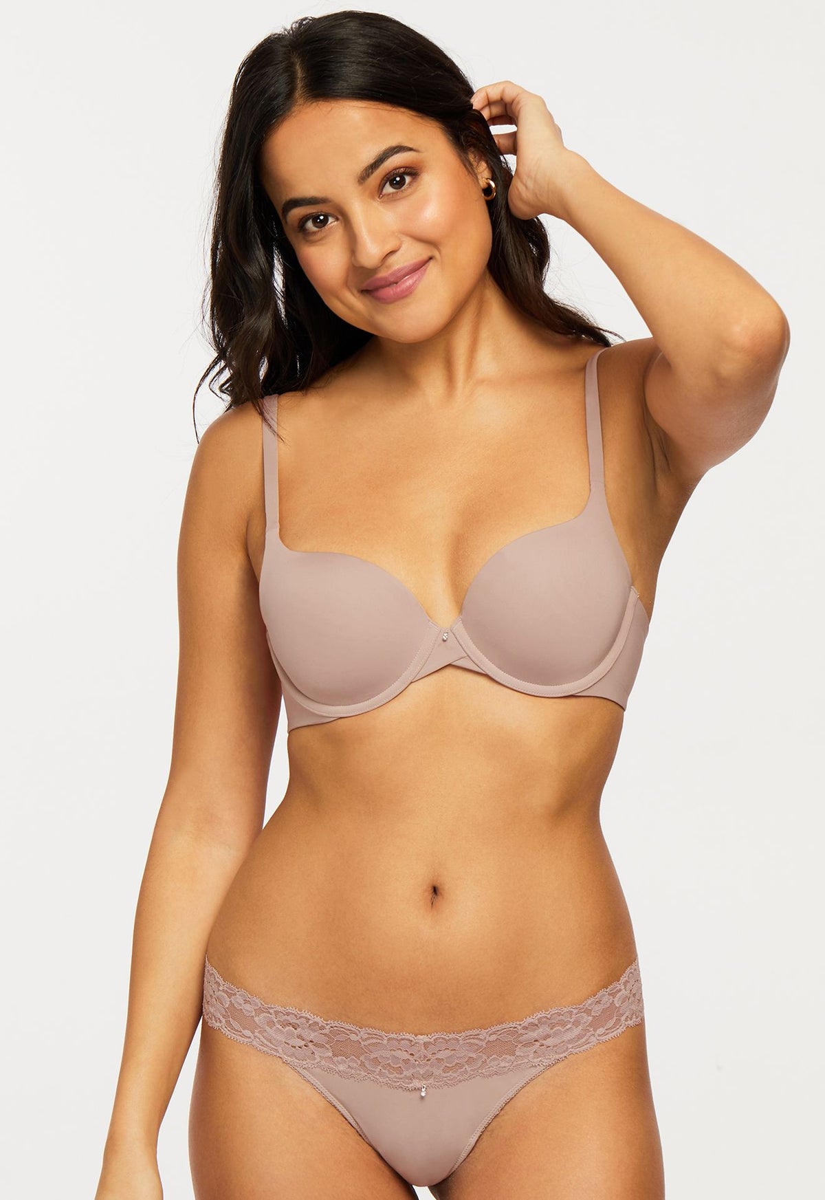 Montelle Microfiber and Lace Thong