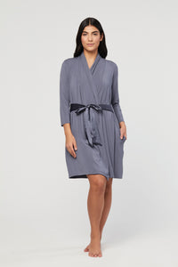 Fleur't Iconic Robe-French Grey