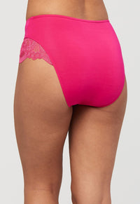 Fleur't Belle Epoque High Waisted Brief-Bright Rose